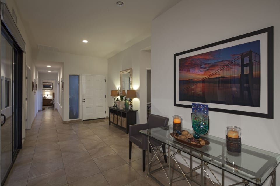 Roomy entryway