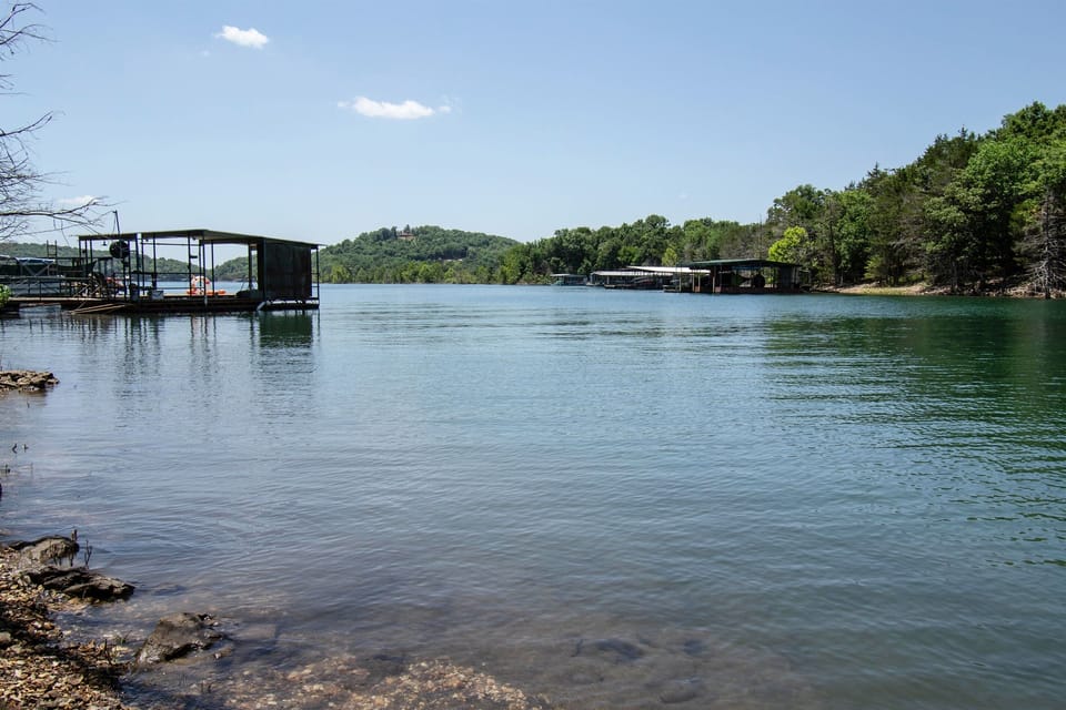 The house is located on this cove. Water is crystal clear with gradual slope to enter the water