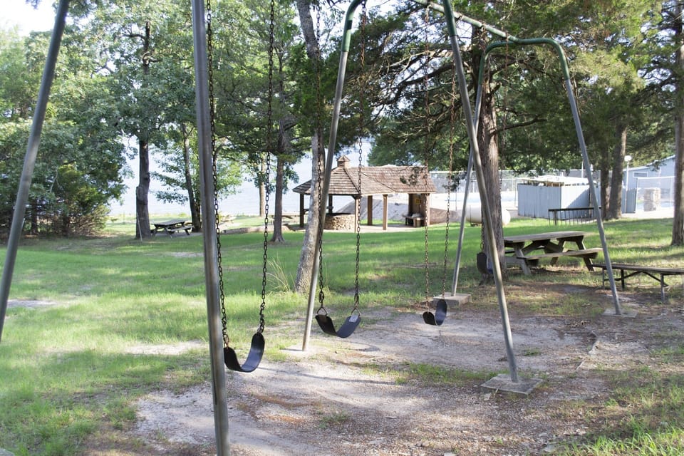 Playground for the kids at the rec center