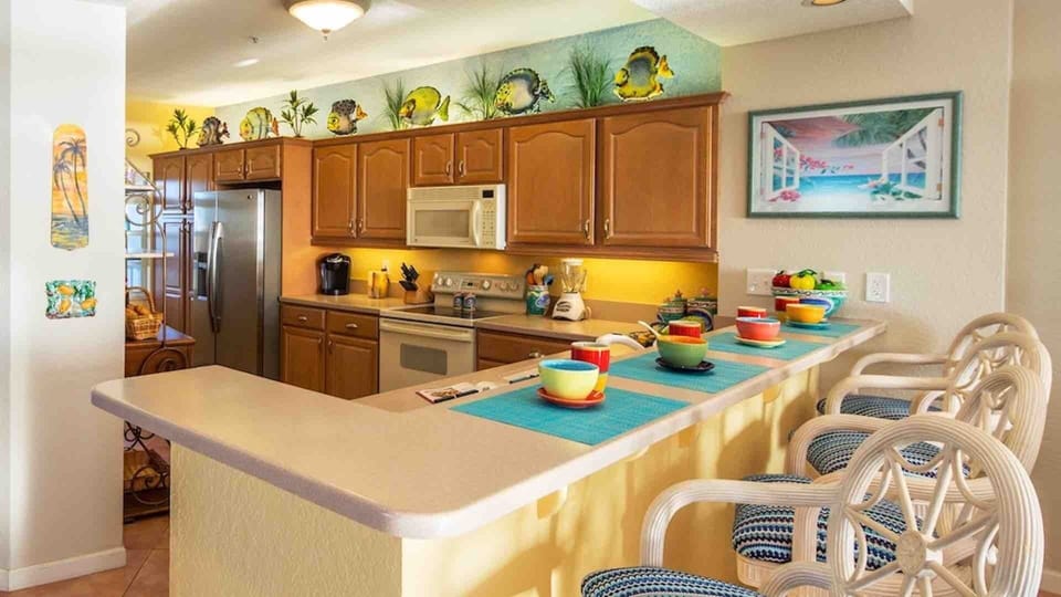 The kitchen is fully equipped...