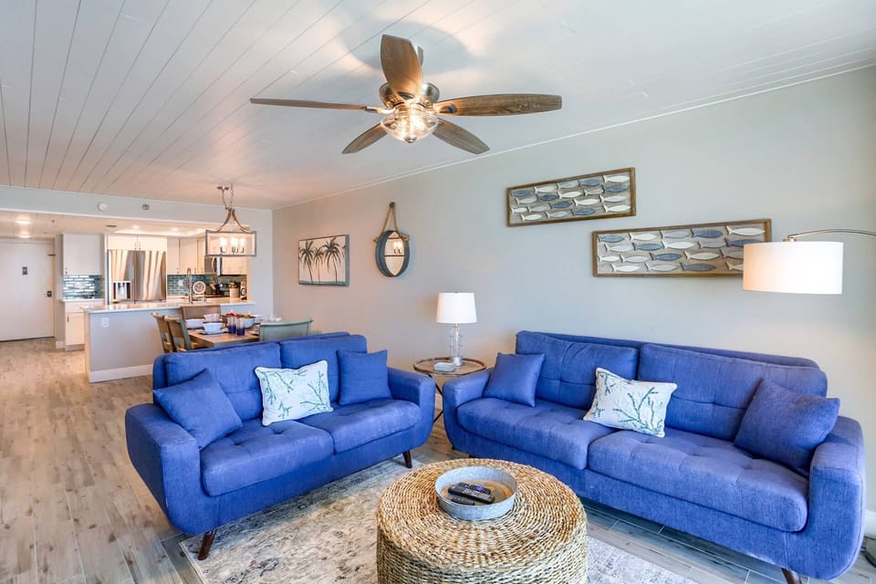Newly Furnished Living Room with Full Size Sofa, Loveseat, and Armchair