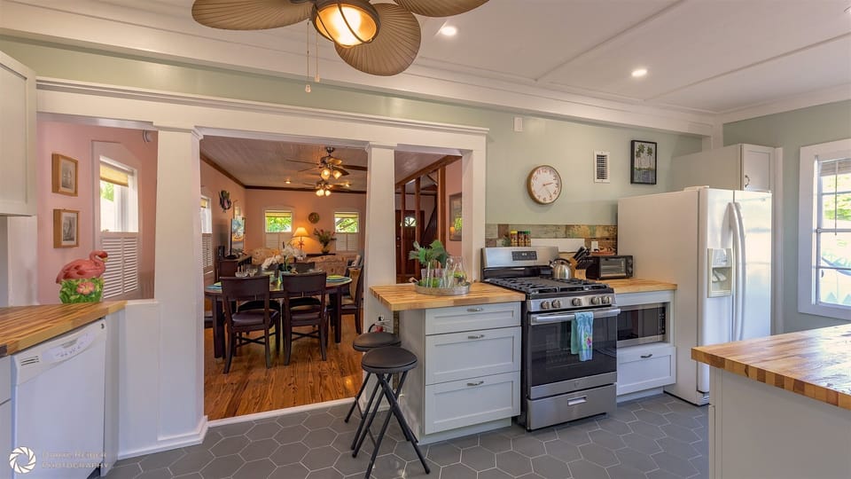 The kitchen was recently updated and has everything you'll need to prepare a meal from home...