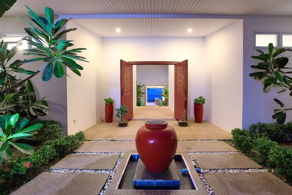 Entrance Courtyard to the Villa
