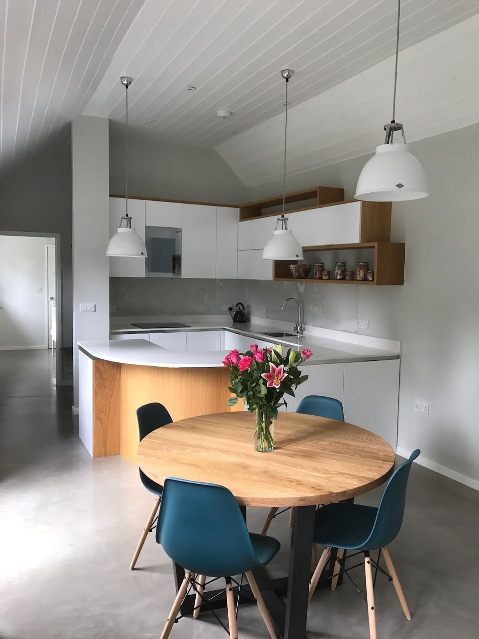 Kitchen and dining area