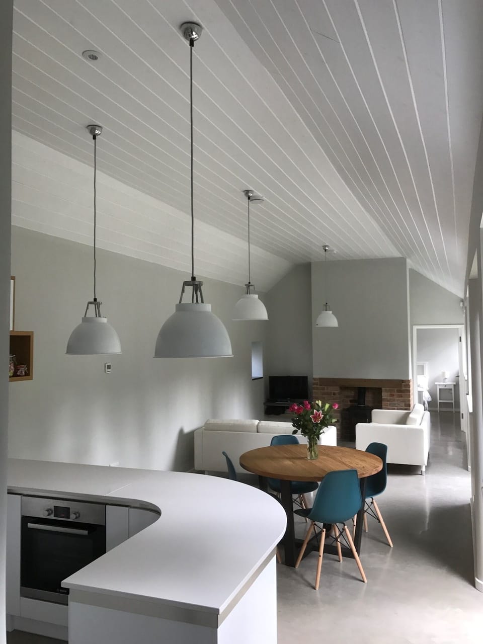 Open plan living area