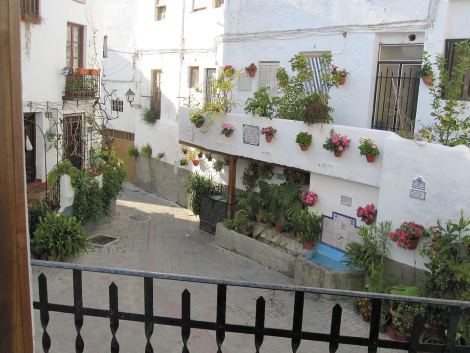 another view of plaza and 'lavadero' where in old days locals did their washing