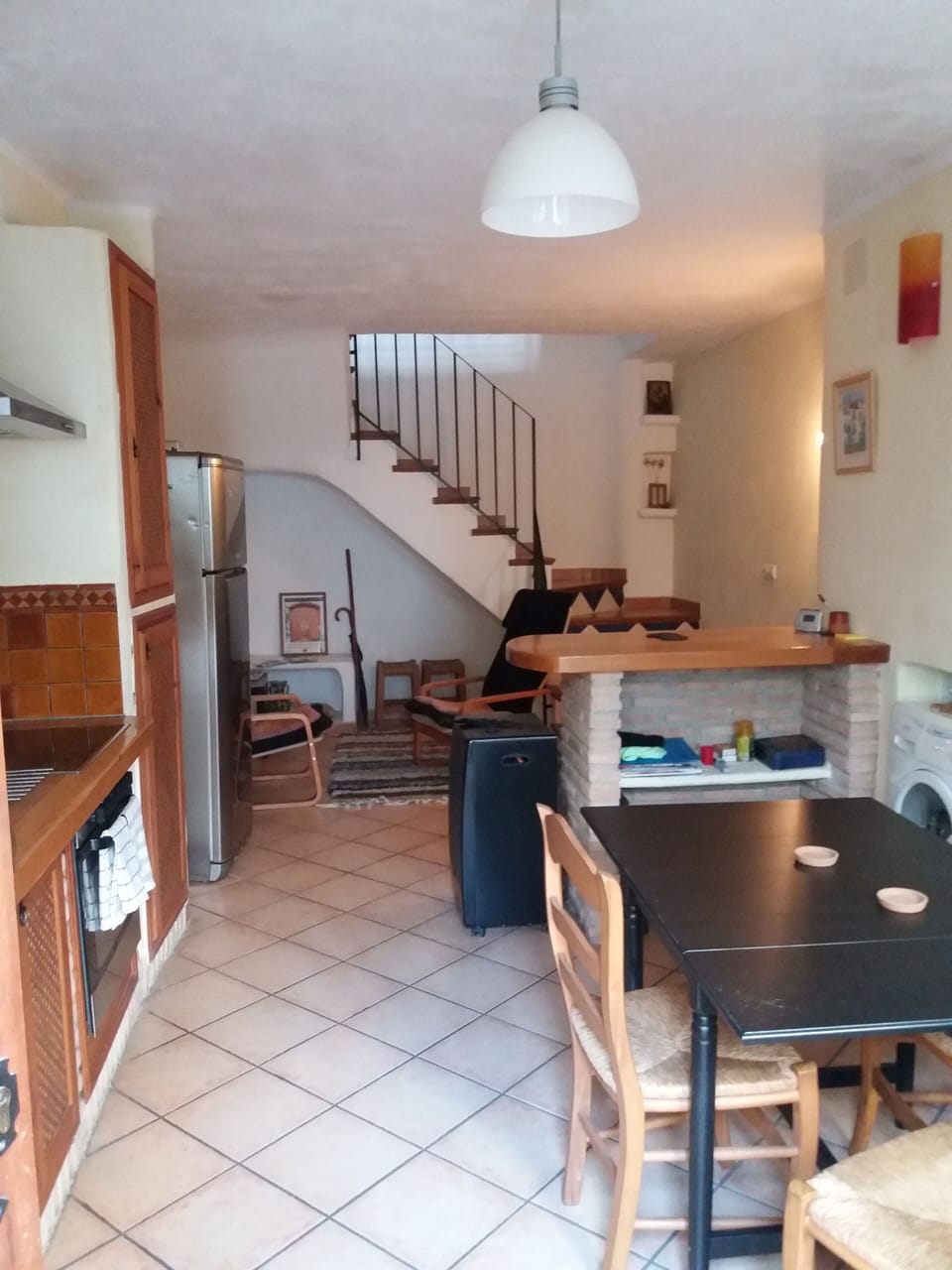 Looking into the kitchen from the front door