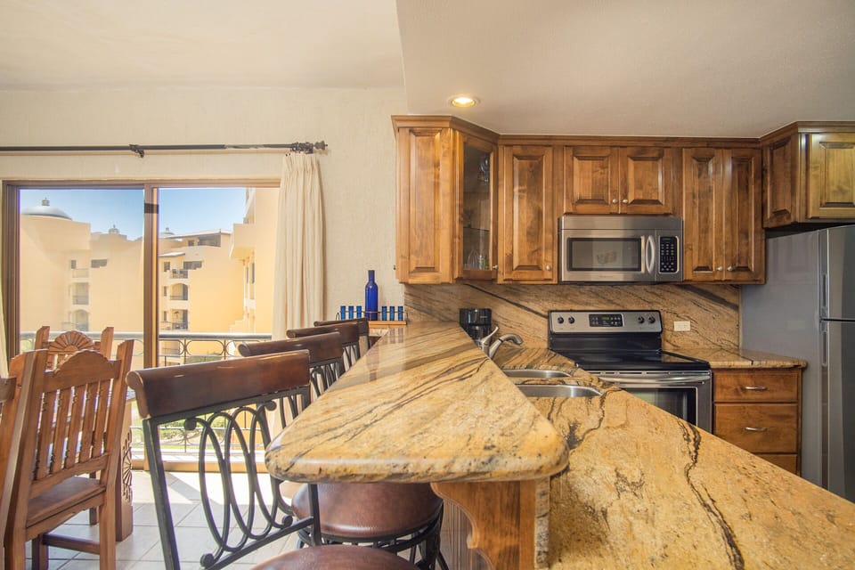The kitchen with views.