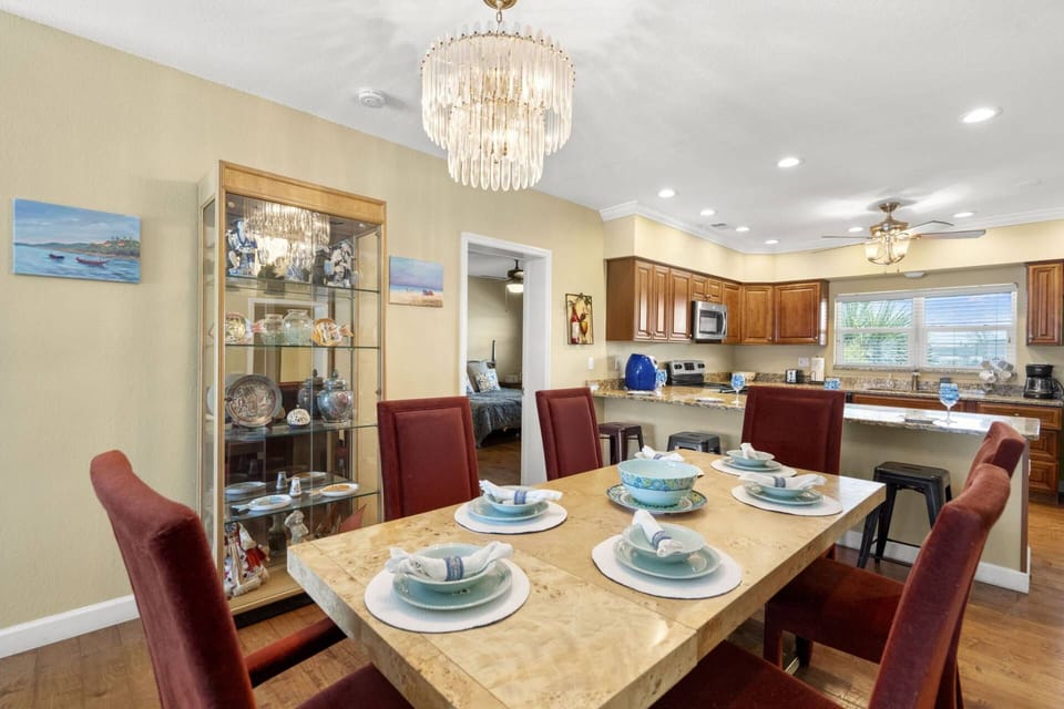 Large Dining Table Offers Plenty of Space to Gather and Enjoy a Meal