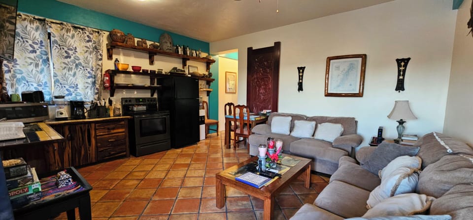 Open Living and Kitchen Area 