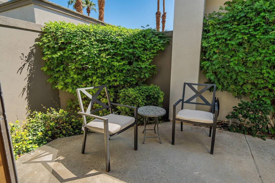 Private patio outside the Master Bedroom