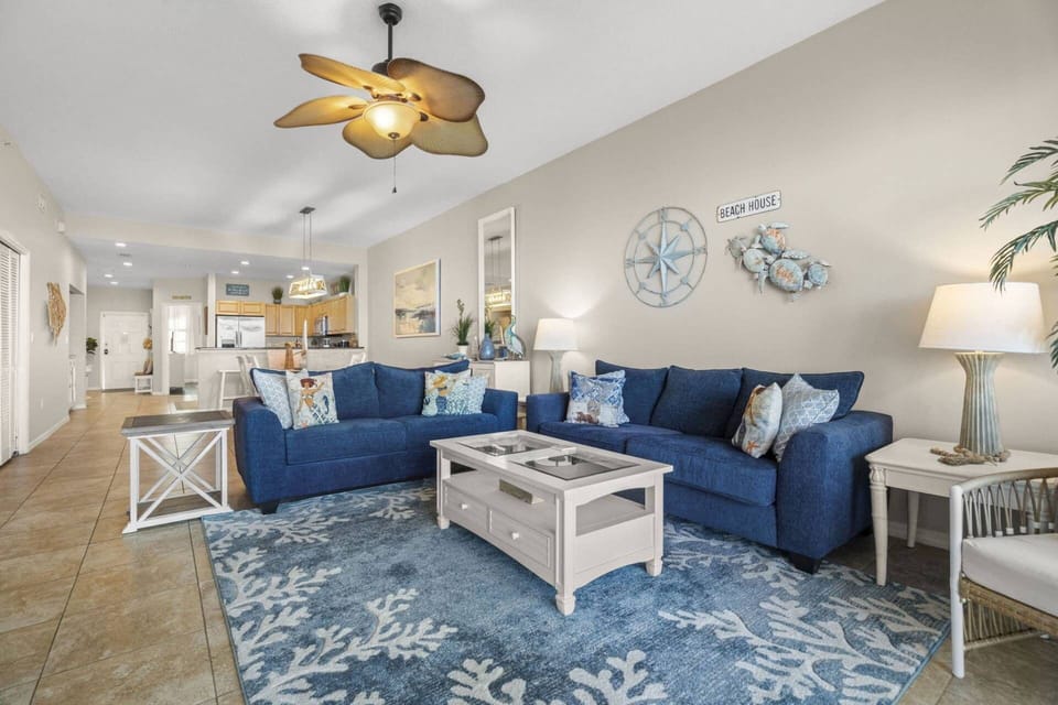 Plenty of Space for All to Gather in the Comfortably Furnished Living Room
