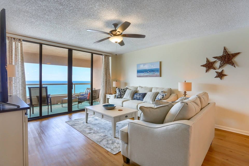 Newly Furnished Living Room with Queen Size Sleeper Sofa and Loveseat