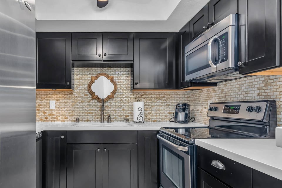 Recently updated kitchen with bar area