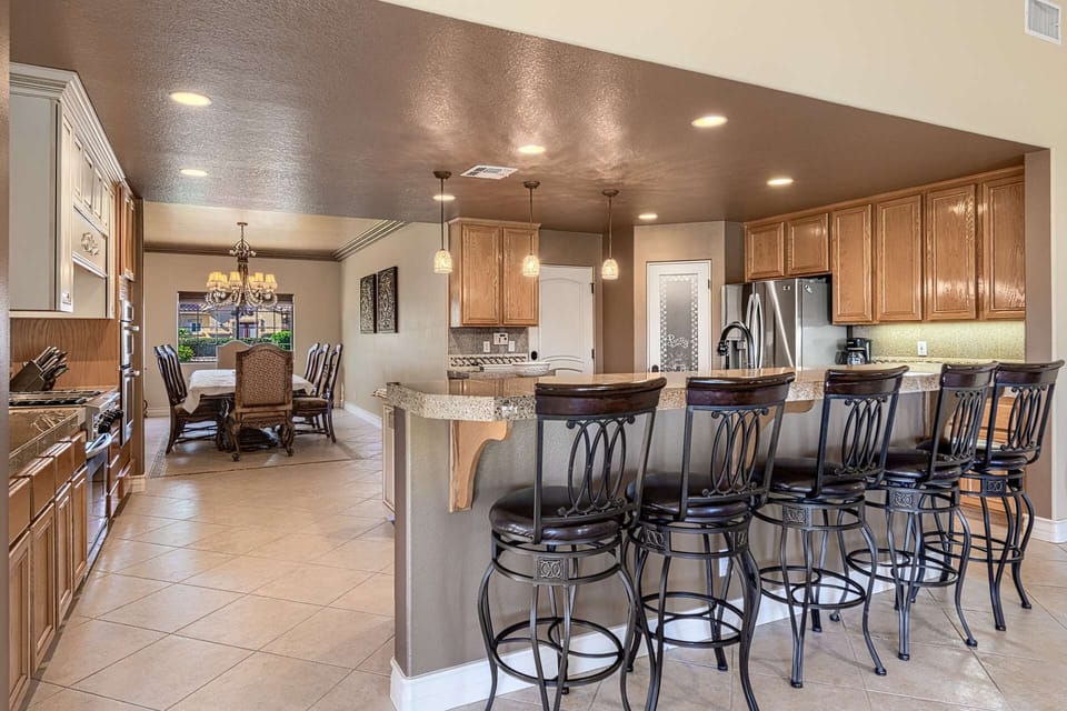 Gourmet Kitchen with attached Formal Dining Room...Breakfast Bar to watch the Chef!