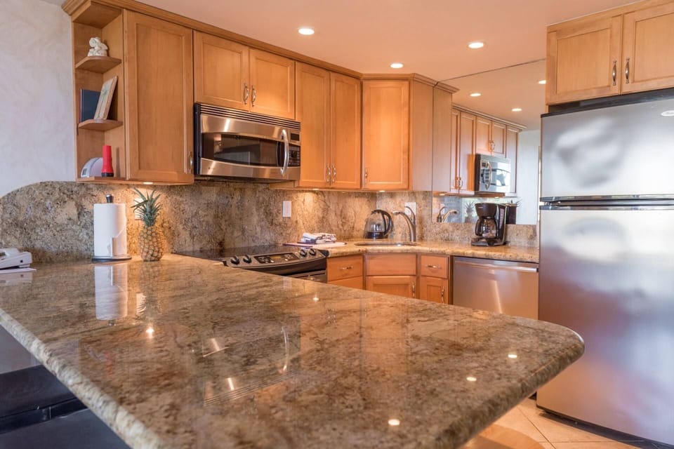 Prepare home cooked meals in this beautiful kitchen.