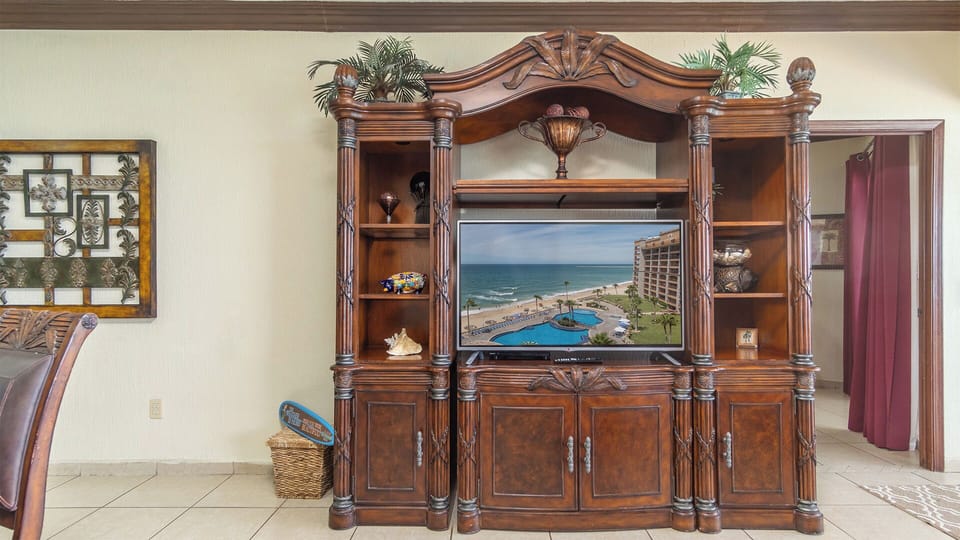 TV in the living room.