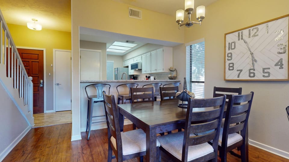 Dining area with additional seating