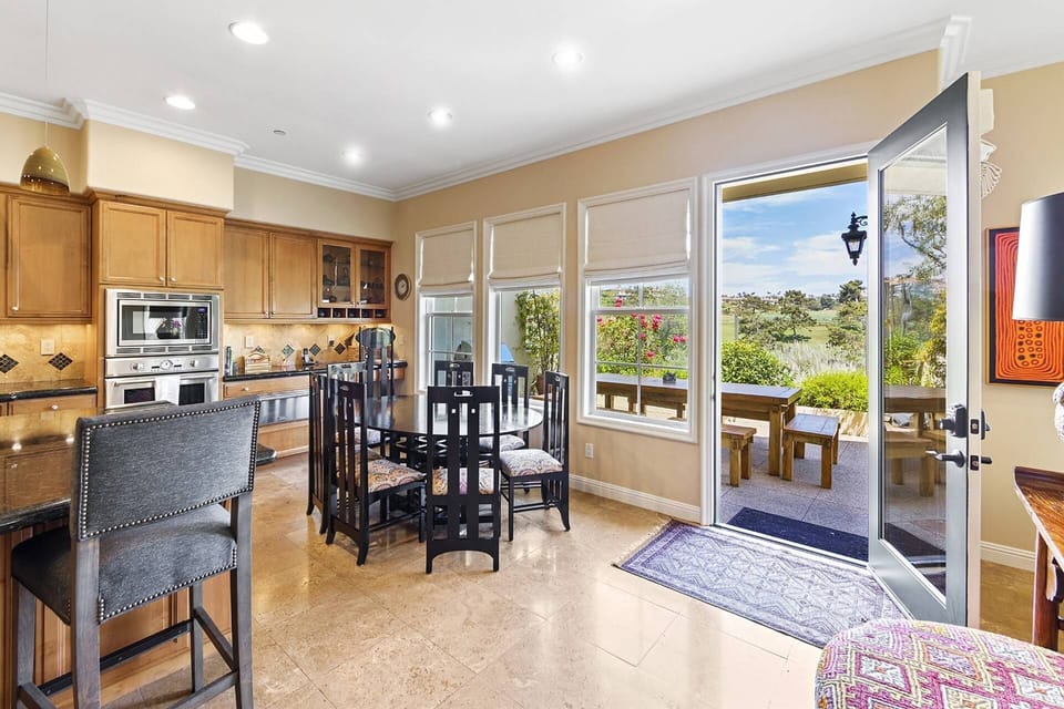 2021 - kitchen table looking out onto golf course