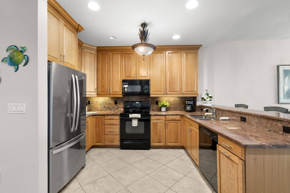 Fully Equipped Kitchen Offers All the Conveniences of Home