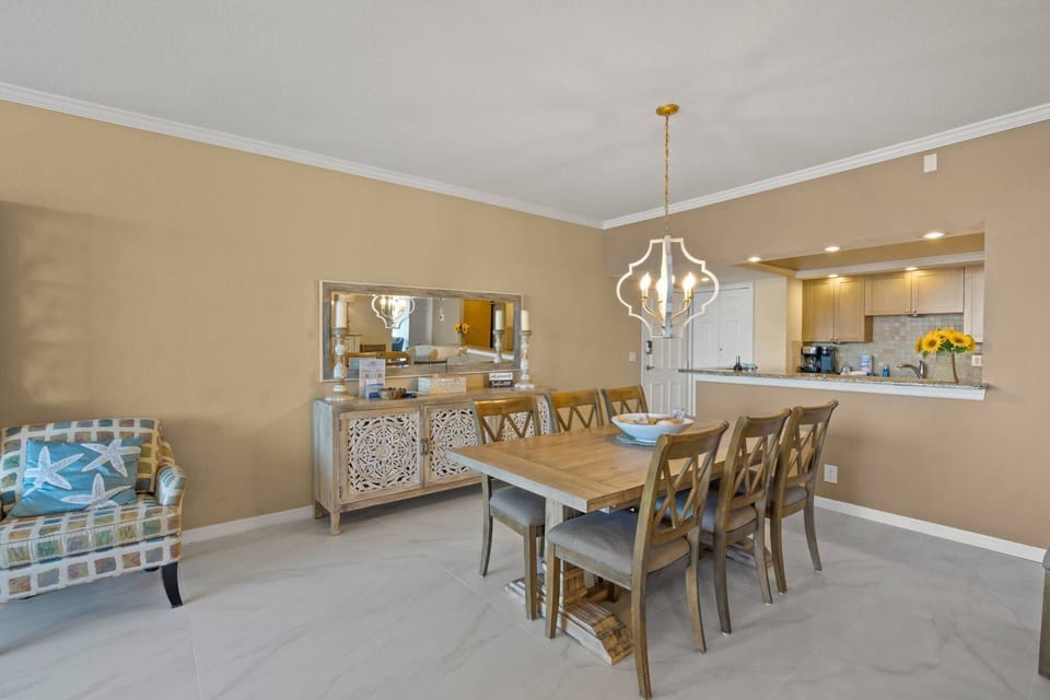 Stylish wood dining table with seating for six, ideal for family meals and memorable conversations.