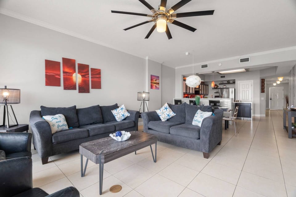 Living Room with Sleeper Sofa and Flat Screen TV