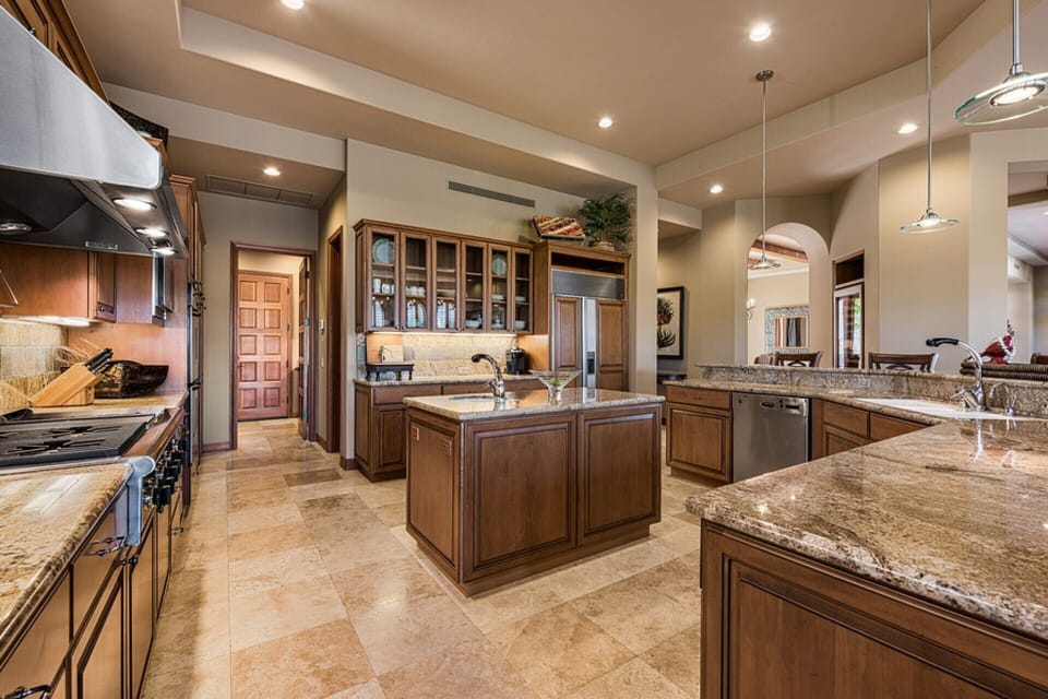 Gourmet kitchen with attached formal dining room...Breakfast bar to watch the chef!