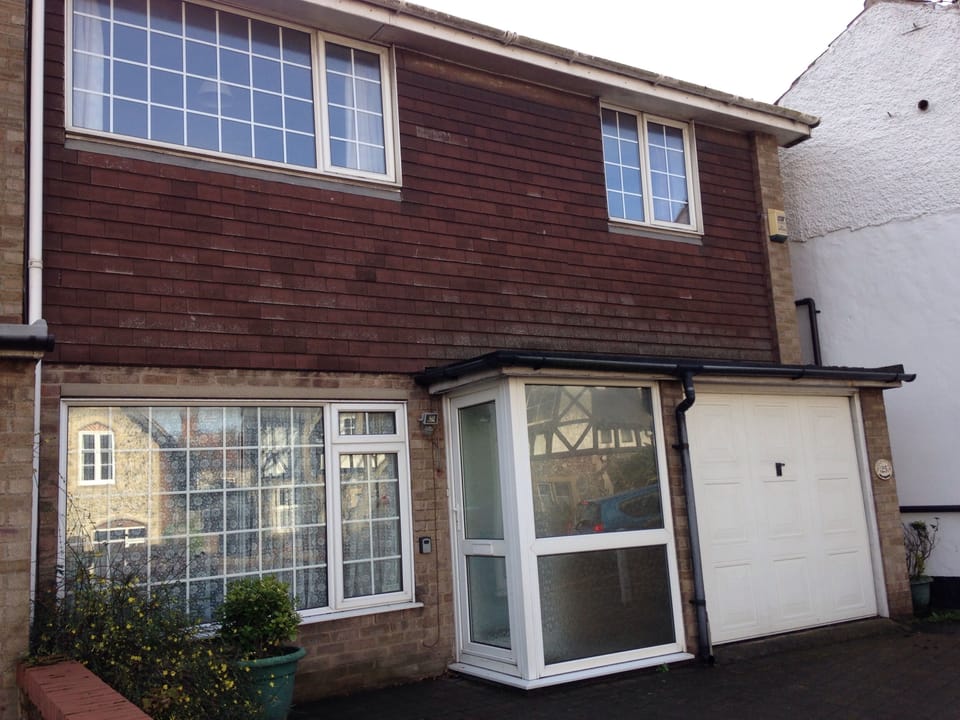 Front of home.