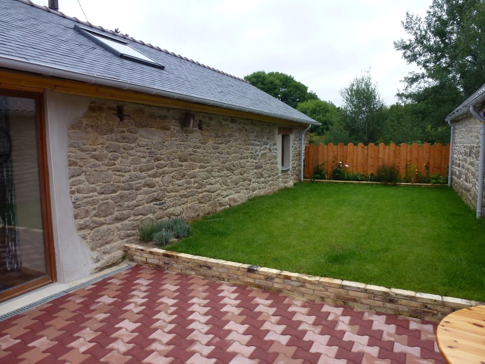 Secluded garden and patio