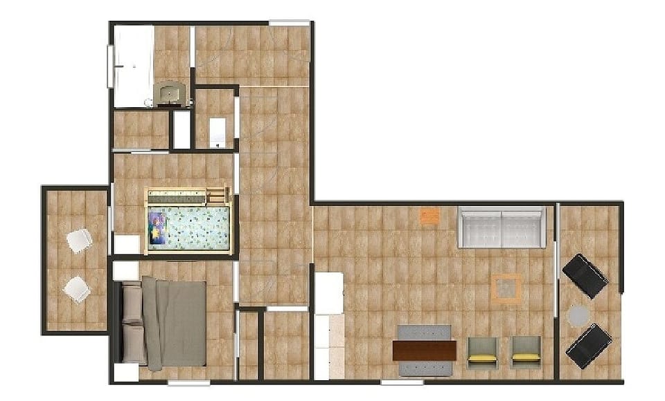 Floorplan. 2 balconies. Stunning views. Parking.