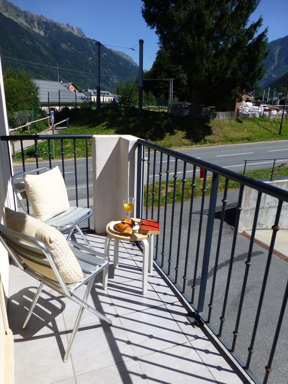 The rear balcony (off Bedroom 2) catches the morning sun 