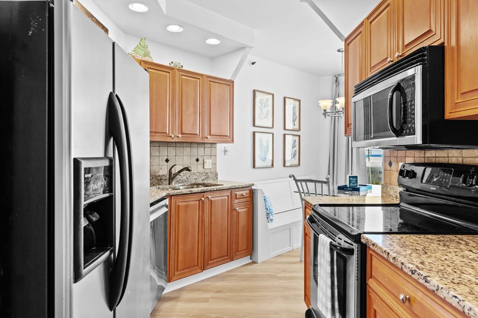 The kitchen is well stocked!