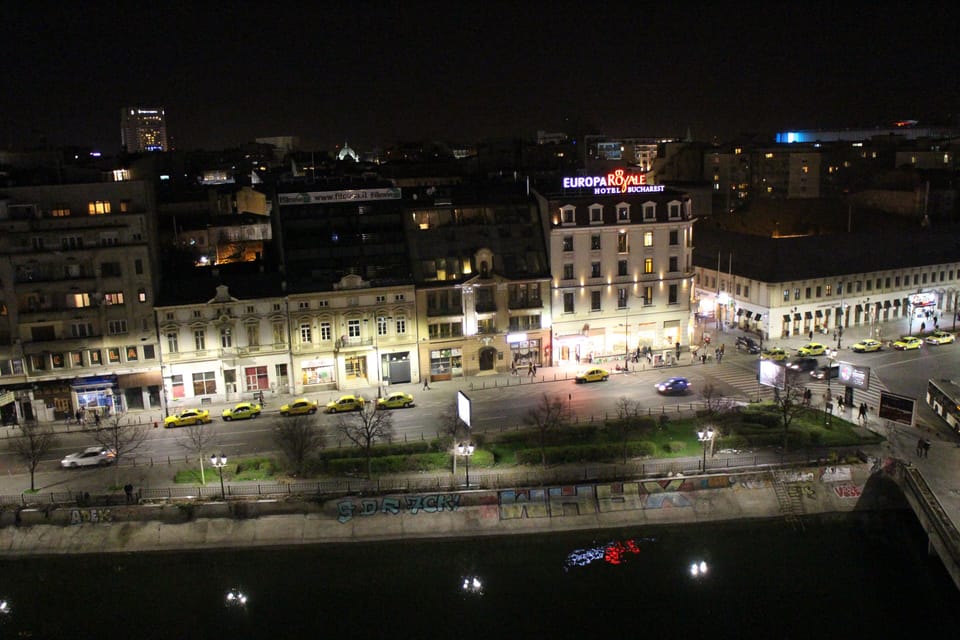 Old city view night