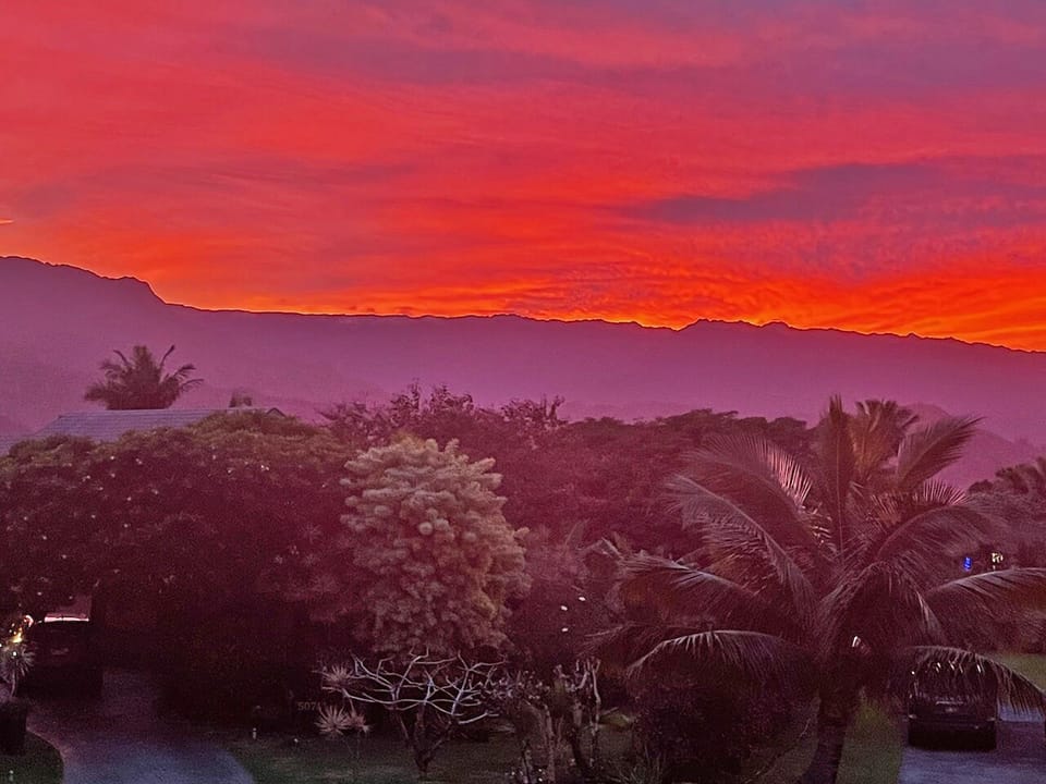 Sunset from lanai