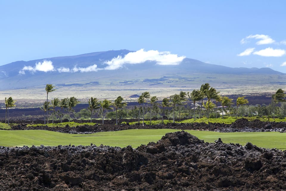 View of Mauna Kea from the lanai.