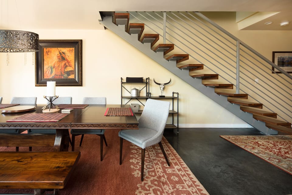 Stairs to upper level