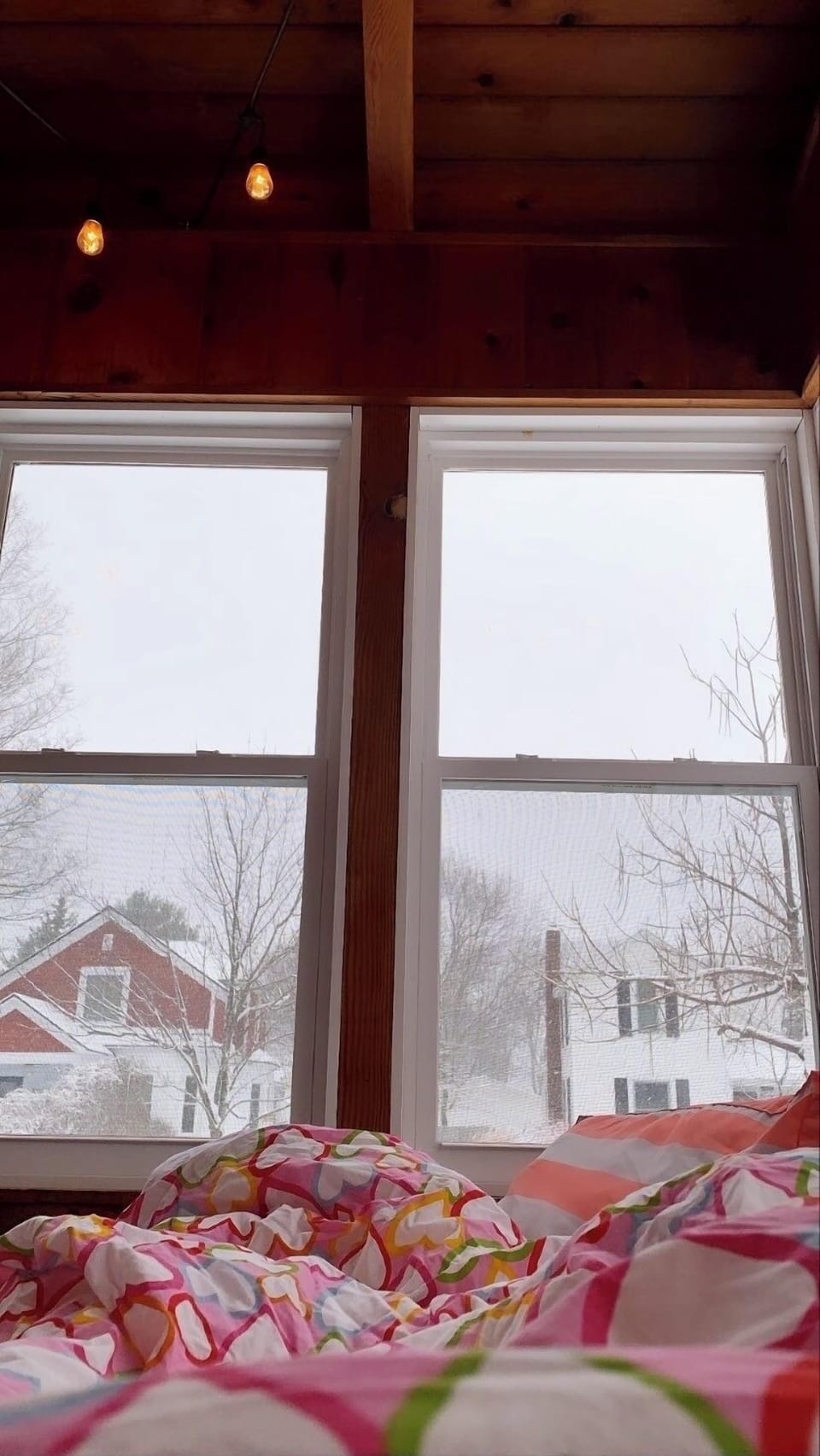 Best place to read…during a snowstorm, rainstorm or a warm sunny day. 