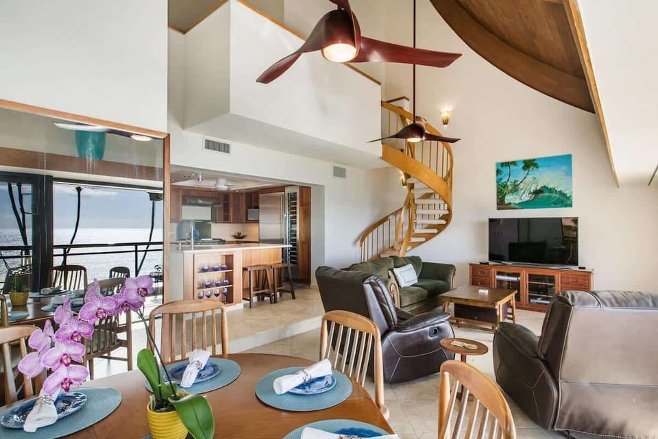 Bright and airy living space with amazing ocean breezes