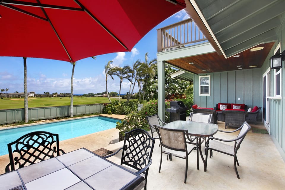 Lanai Area with private pool