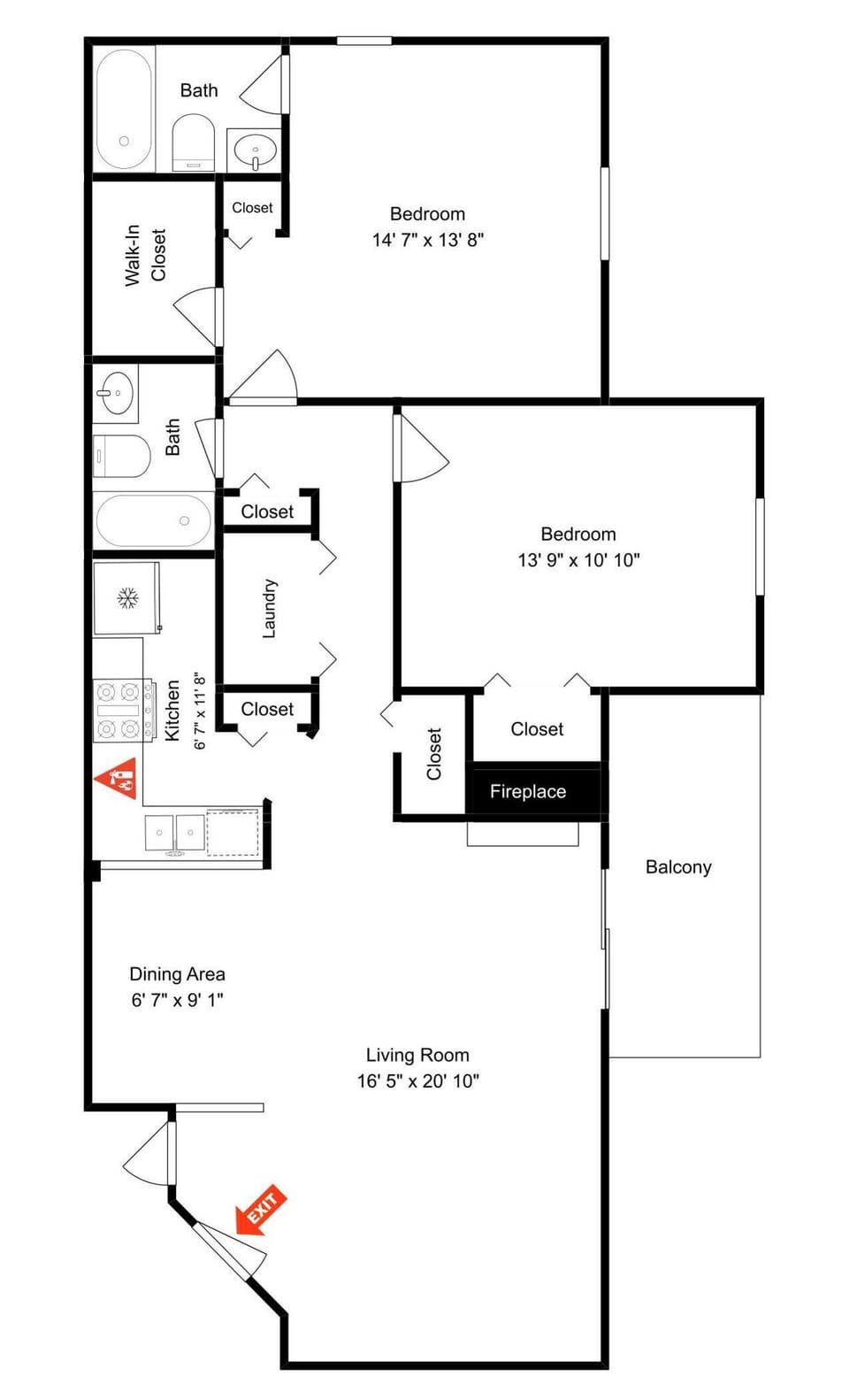 Ski Harbor 45 | Floor Plan