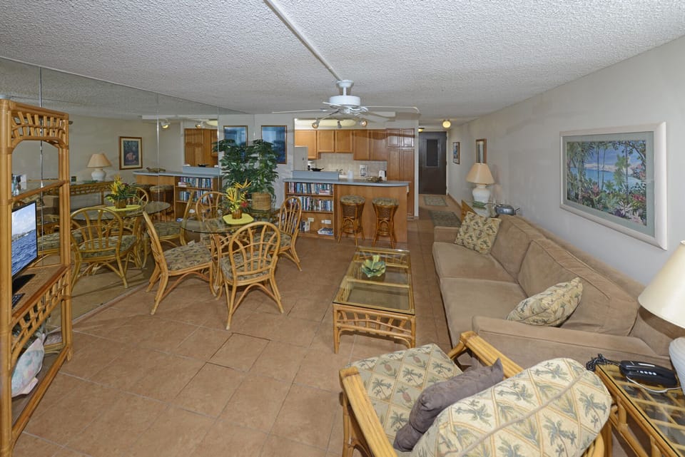 View into living room