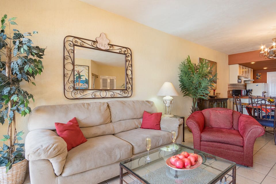 Comfy seating in the living room.