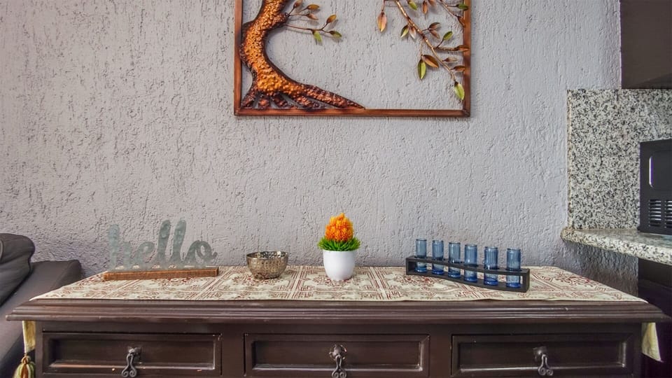The side table.