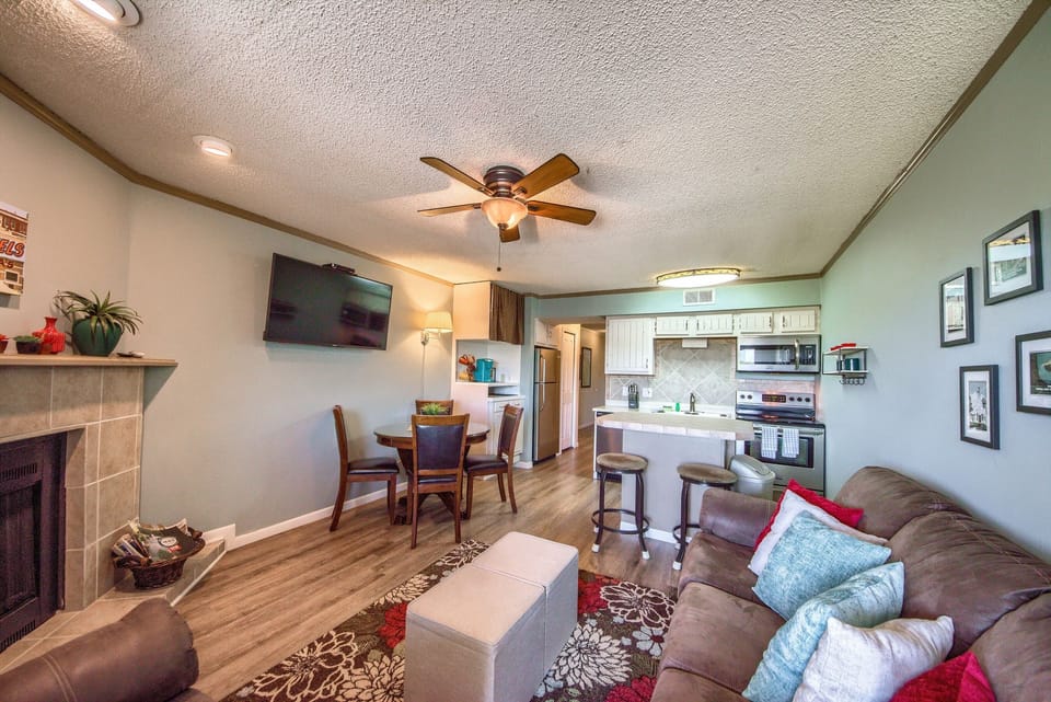 Living Room with sofa sleeper.