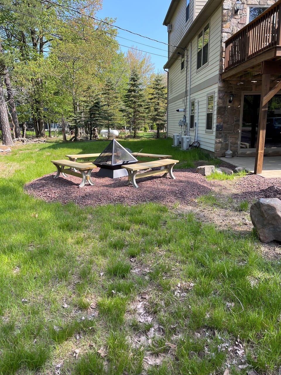 Enjoy a crackling fire in the Fire Pit
