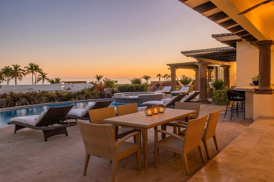 Patio dining area