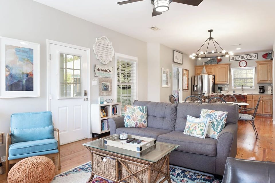 Living Area - Open living area with sofa sleeper for additional, overnight guests.