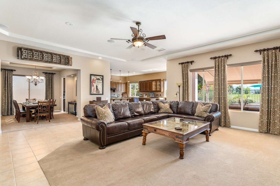 Open concept living/ dining / kitchen with great views everywhere!