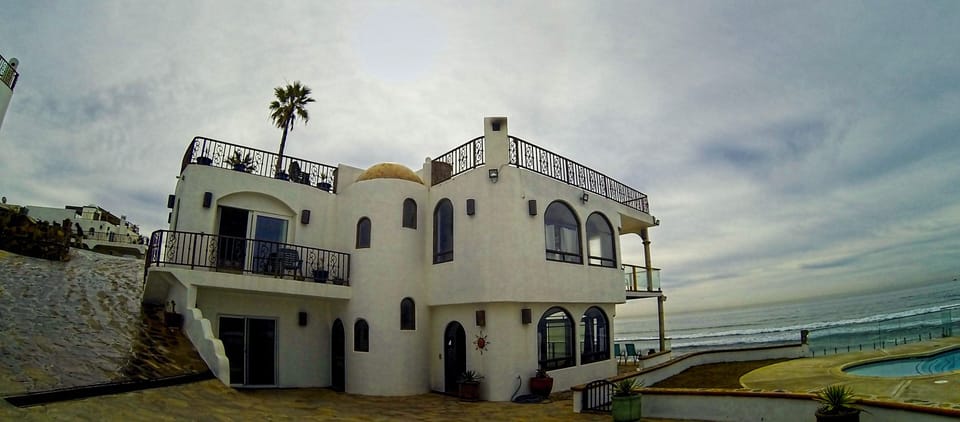 Casa Brisa Mar is right on the water, and next to the pool/jacuzzi