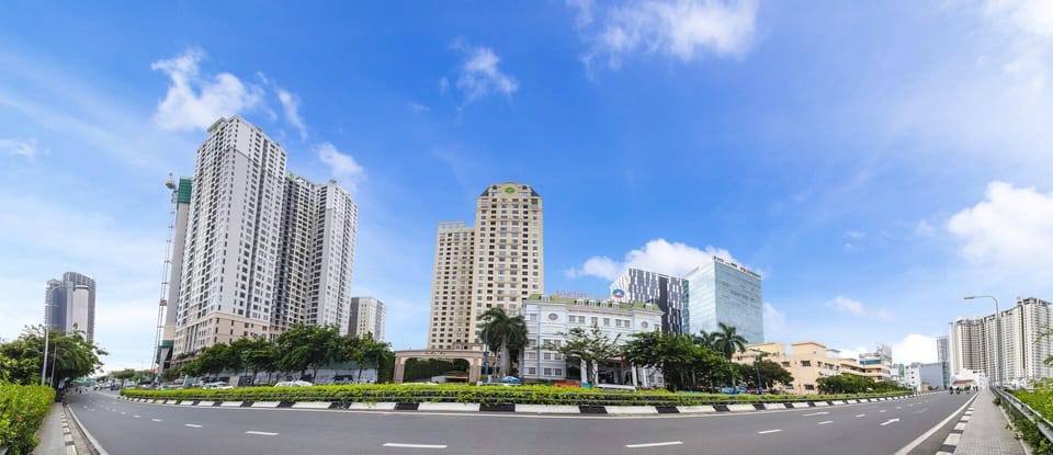 The building from a distance